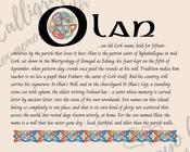 Olan - Celtic Name Print | Fine Art Print - 16x20" (40x50 cm)