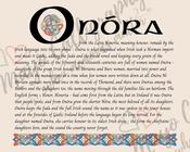 Onóra - Irish Name - Fine Art Print - 8x10" (20x25 cm) image