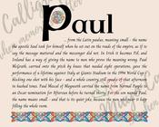 Paul - Celtic Name Print | Digital Download