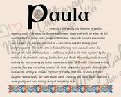 Paula - Celtic Name Print | Digital Download