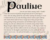 Pauline - Celtic Name Print | Digital Download