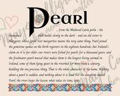 Pearl - Celtic Name Print | Fine Art Print - 16x20" (40x50 cm)