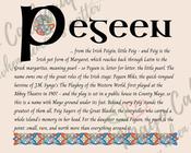 Pegeen - Celtic Name Print | Digital Download