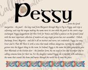 Peggy - Celtic Name Print | Fine Art Print image