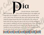 Pia - Celtic Name Print | Fine Art Print - 8x10" (20x25 cm)