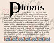 Piaras - Celtic Name Print | Fine Art Print - 8x10" (20x25 cm)