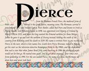 Pierce - Celtic Name Print | Digital Download