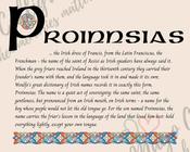 Proinnsias - Celtic Name Print | Digital Download