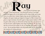 Ray - Celtic Name Print | Fine Art Print - 16x20" (40x50 cm)