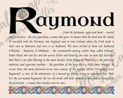 Raymond - Celtic Name Print | Fine Art Print - 16x20" (40x50 cm)