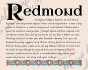 Redmond - Celtic Name Print | Digital Download