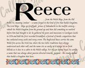 Reece - Celtic Name Print | Digital Download