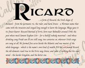 Ricard - Celtic Name Print | Digital Download
