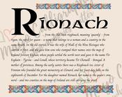 Ríonach - Irish Name - Fine Art Print - 8x10" (20x25 cm) image