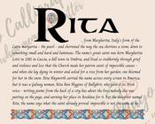 Rita - Celtic Name Print | Fine Art Print - 8x10" (20x25 cm)
