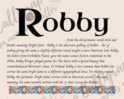 Robby - Celtic Name Print | Fine Art Print image