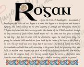 Rogan - Celtic Name Print | Fine Art Print