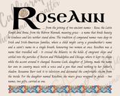 RoseAnn - Celtic Name Print | Fine Art Print