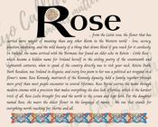 Rose - Celtic Name Print | Fine Art Print image