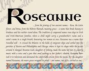 Roseanne - Celtic Name Print | Fine Art Print