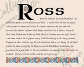 Ross - Celtic Name Print | Digital Download