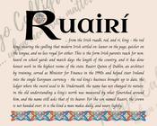 Ruairí - Celtic Name Print | Digital Download