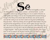 Sé - Celtic Name Print | Fine Art Print - 8x10" (20x25 cm)