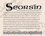 Seorsín - Celtic Name Print | Fine Art Print - 16x20" (40x50 cm)