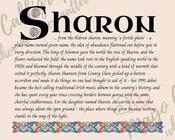 Sharon - Celtic Name Print | Digital Download