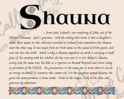 Shauna - Celtic Name Print | Digital Download
