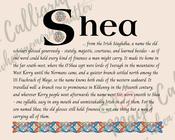 Shea - Celtic Name Print | Digital Download