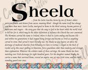 Sheela - Celtic Name Print | Fine Art Print image