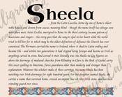 Sheela - Celtic Name Print | Fine Art Print
