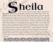 Sheila - Celtic Name Print | Fine Art Print image