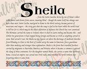 Sheila - Celtic Name Print | Fine Art Print