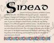 Sinead - Celtic Name Print | Fine Art Print - 8x10" (20x25 cm) image