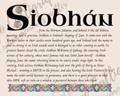 Siobhán - Celtic Name Print | Fine Art Print