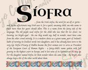 Síofra - Celtic Name Print | Fine Art Print - 8x10" (20x25 cm) image
