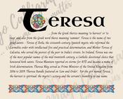 Teresa - Celtic Name Print | Digital Download image