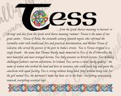 Tess - Celtic Name Print | Fine Art Print image