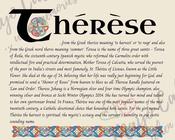 Thérèse - Celtic Name Print | Fine Art Print