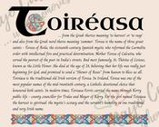 Toiréasa - Celtic Name Print | Fine Art Print image