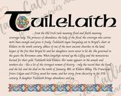 Tuilelaith - Celtic Name Print | Digital Download