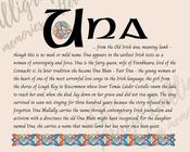 Una - Celtic Name Print | Digital Download