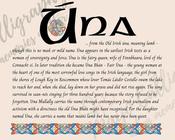Úna - Celtic Name Print | Digital Download