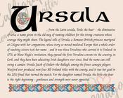 Ursula - Celtic Name Print | Digital Download