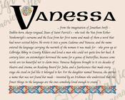 Vanessa - Celtic Name Print | Fine Art Print - 8x10" (20x25 cm) image