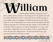 William - Celtic Name Print | Fine Art Print - 8x10" (20x25 cm)