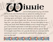 Winnie - Celtic Name Print | Digital Download