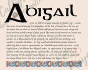 Abigail - Celtic Name Print | Digital Download